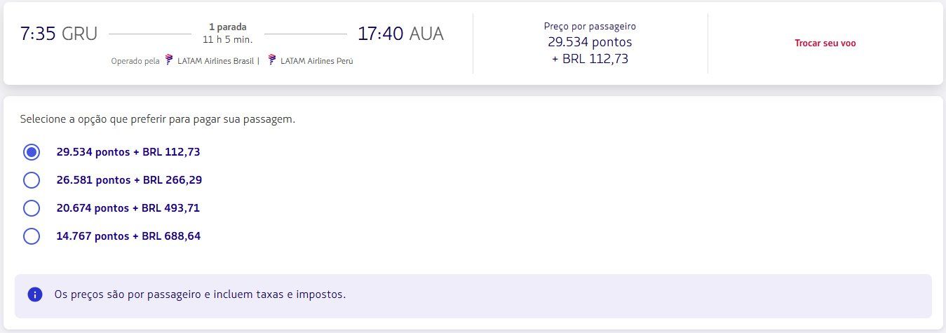 Aruba LATAM Pass