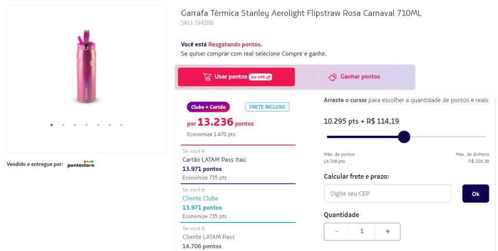Shopping LATAM Pass Stanley