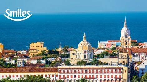 Smiles oferece voo para Cartagena a partir de R$ 494 ou 31.400 milhas Smiles + taxas o trecho