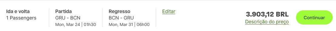 TAP voos ida e volta