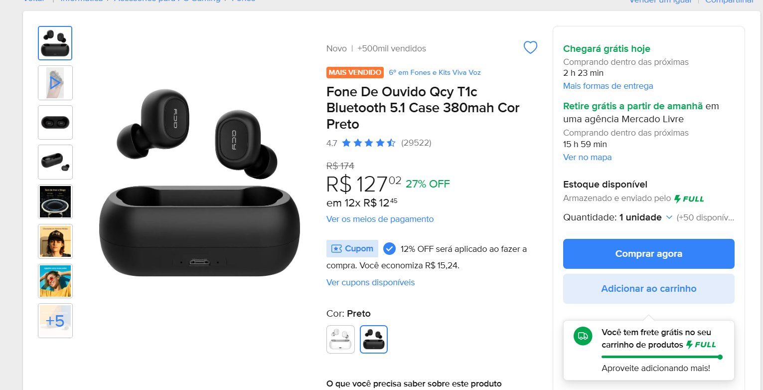 Mercado Livre cupom