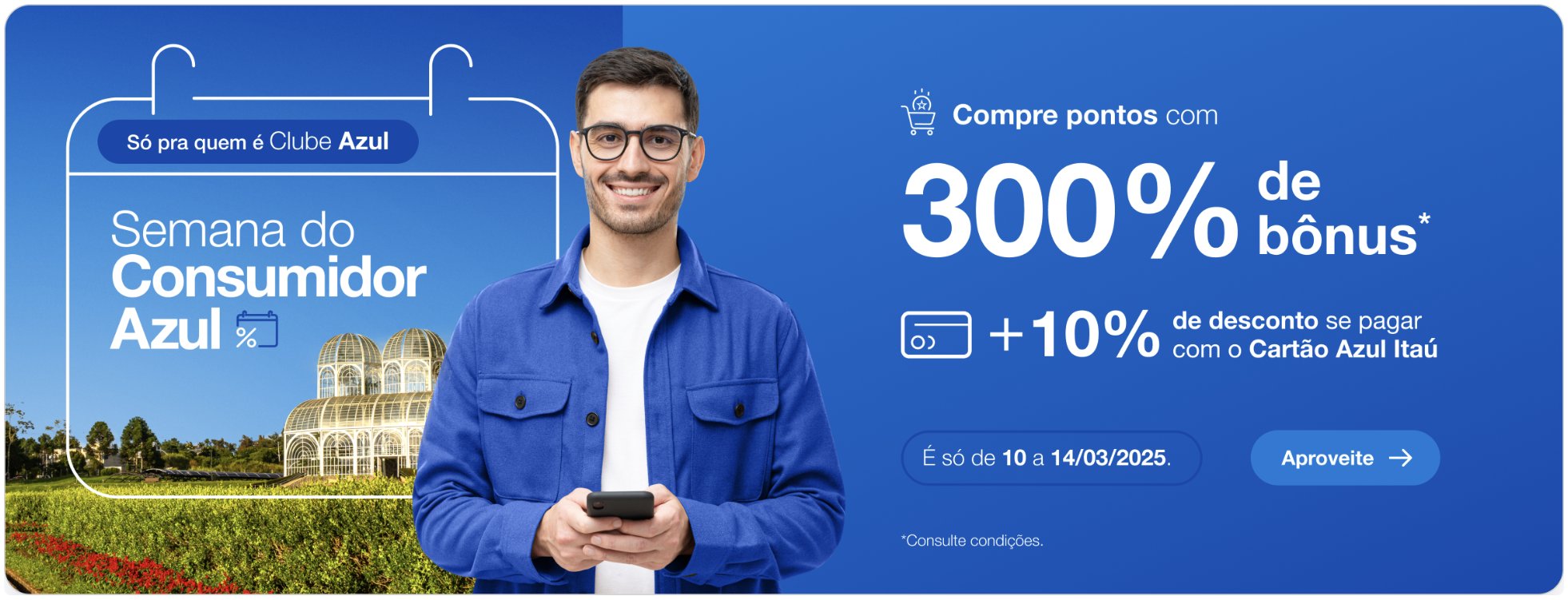 Azul pontos