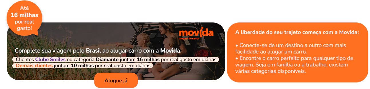 Smiles Carros Hotéis