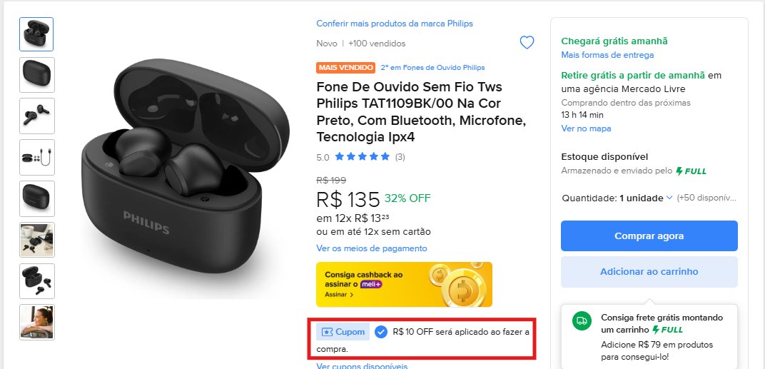Cupom Mercado Livre