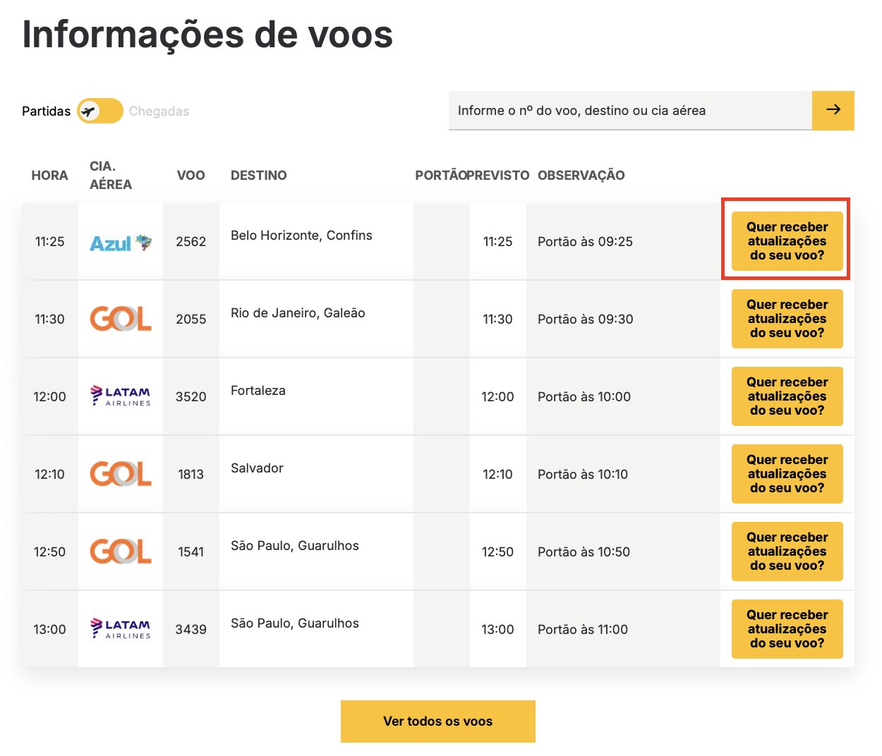 Aeroporto Natal WhatsApp
