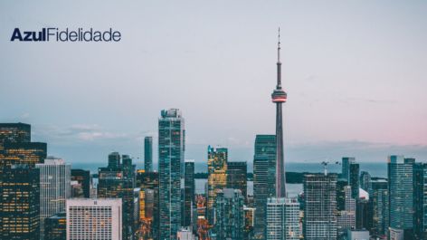 Alerta de disponibilidade! Toronto a partir de R$ 1.009 ou 81 mil pontos Azul + taxas por trecho