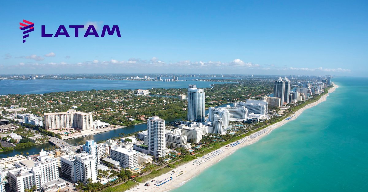 Muito bom! Miami a partir de R$ 639 + taxas por trecho transferindo pontos Livelo para o LATAM Pass