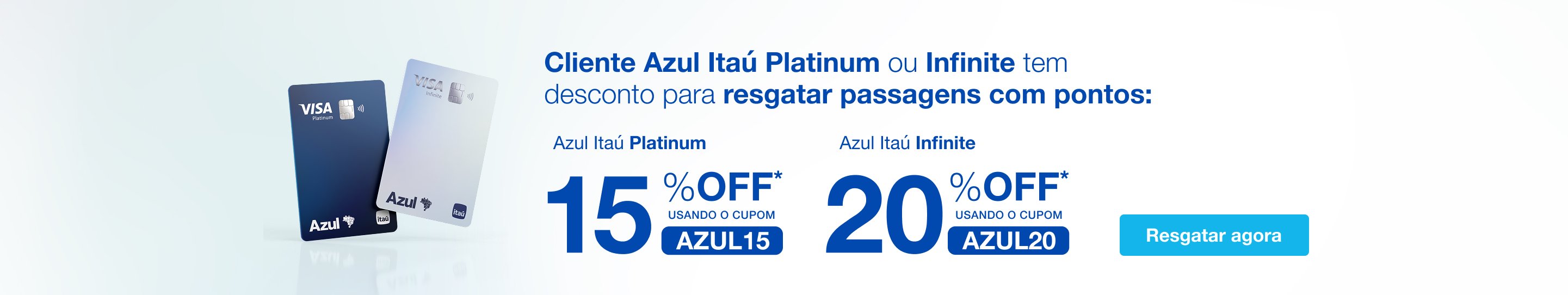 Azul Desconto Cartões Itaú