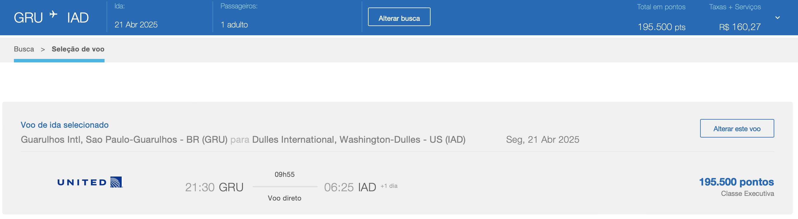 United Azul Executiva