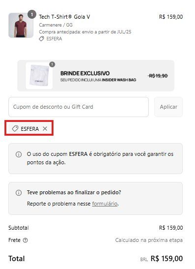 Esfera pontos Insider