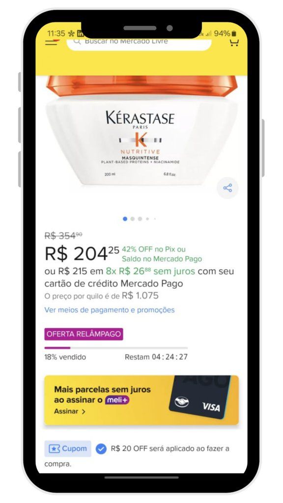 Cupons Mercado Livre