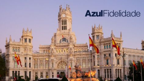 Muito bom! Madri a partir de R$ 1.201 ou 91 mil pontos Azul + taxas por trecho