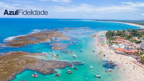 Partiu Porto de Galinhas? Trecho a partir de R$ 173 ou 9 mil pontos Azul + taxas