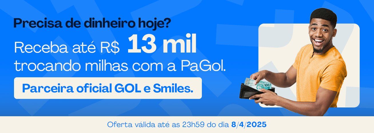 PaGol conversão milhas