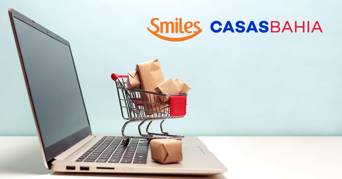 Apenas hoje! Shopping Smiles oferece até 12 milhas por real gasto na Casas Bahia