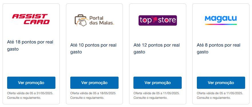 Azul Pontos