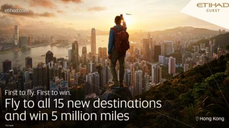 Etihad oferece até 5 milhões de milhas em nova campanha