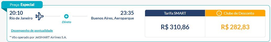 JetSMART passagens promocionais