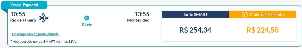 JetSMART passagens promocionais