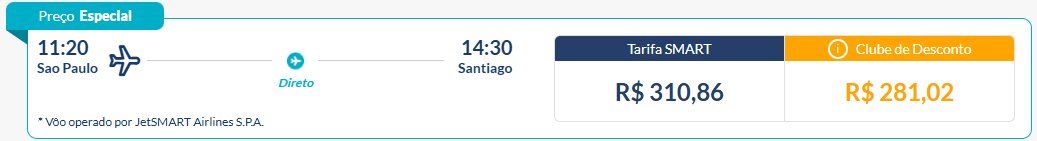 JetSMART passagens promocionais