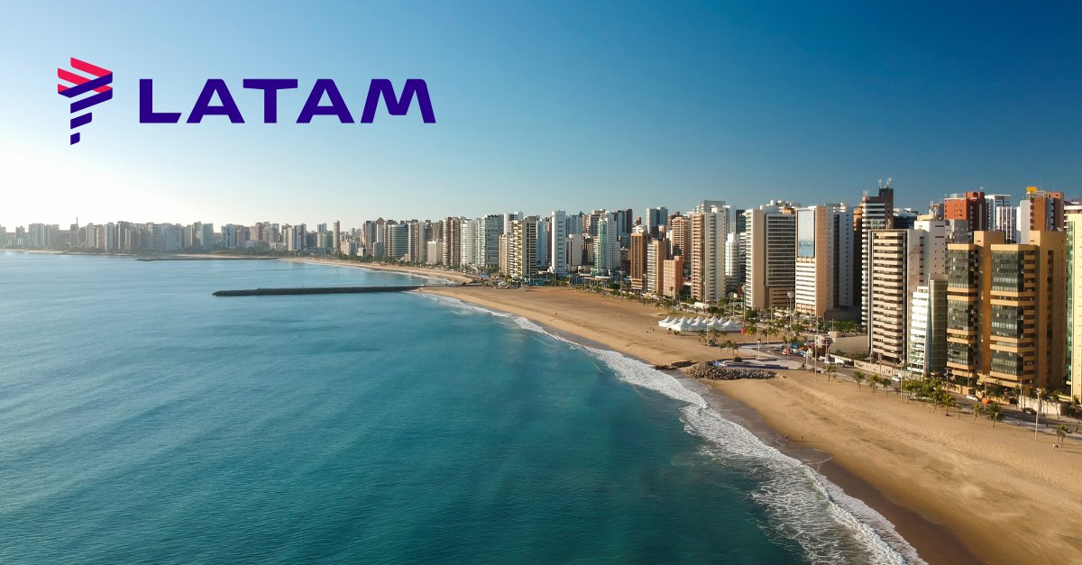 LATAM oferece até 10% de desconto na compra de passagens para Fortaleza e Recife