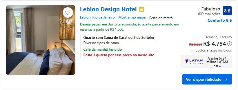 LATAM Pass Booking milhas