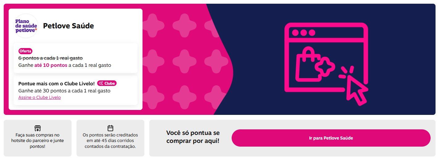 Livelo Pontos Petlove