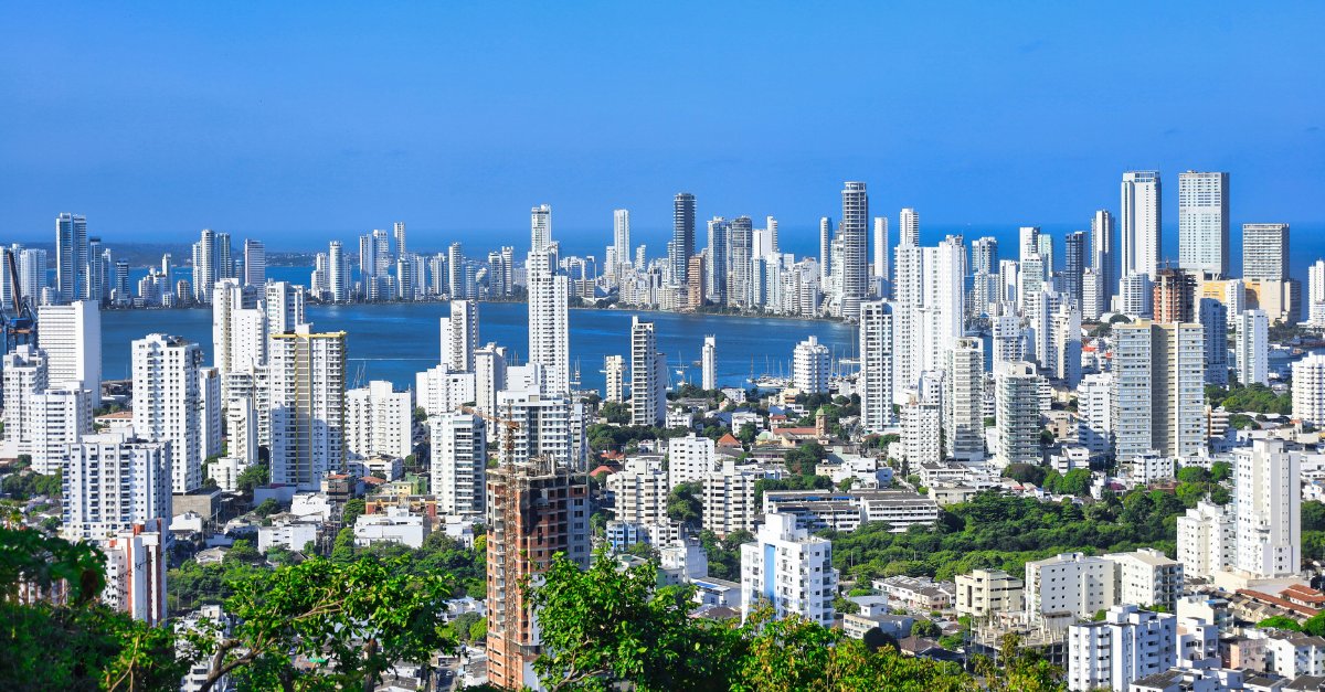 Bairro bocagrande em cartagena