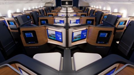 United revela sua nova classe executiva com suítes exclusivas e caviar a bordo