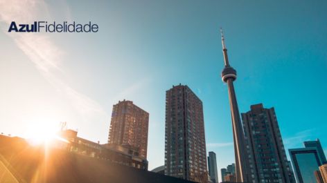 Voe para o Canadá a partir de R$ 1.197 ou 76 mil pontos Azul + taxas por trecho