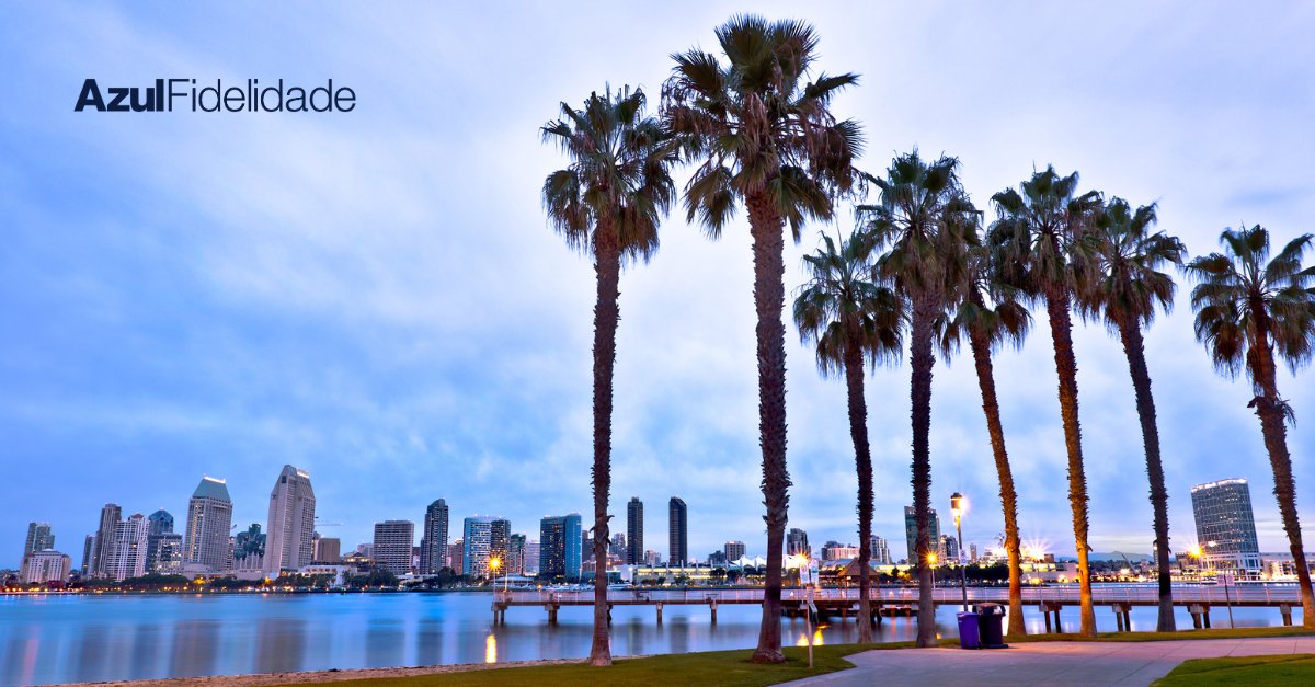 Azul oferece trecho para San Diego a partir de R$ 827 ou 65 mil pontos + taxas