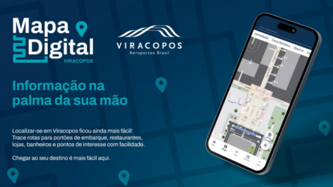Aeroporto de Viracopos lança mapa digital para passageiros