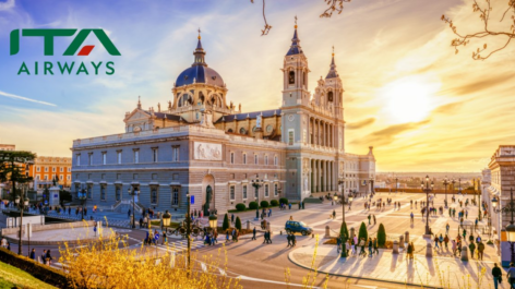 Europa a partir de R$ 1.649 por trecho! ITA Airways oferece 30% de desconto para voar em julho