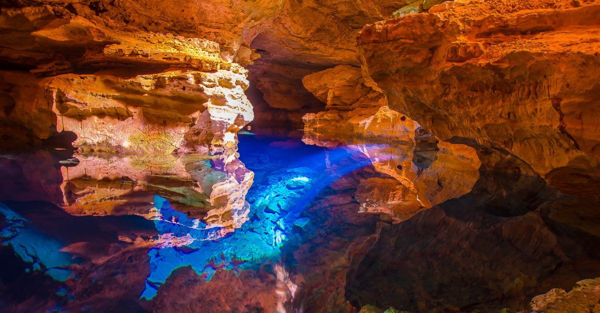 Gruta na Chapada Diamantina