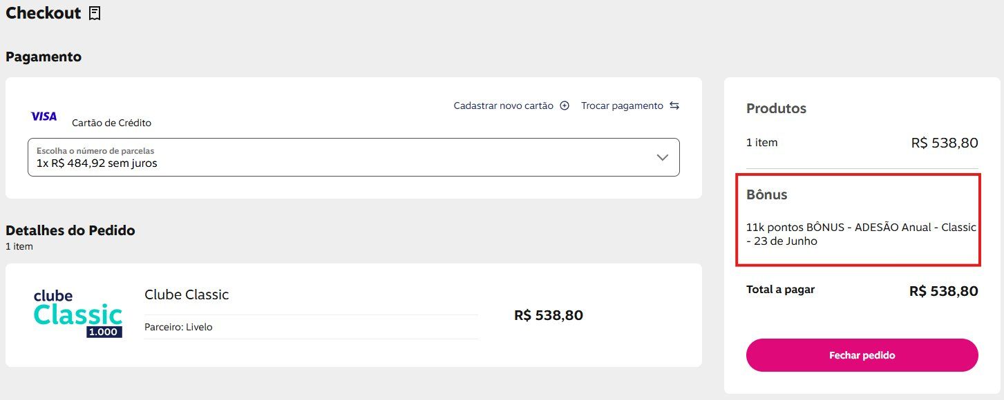 clube livelo
