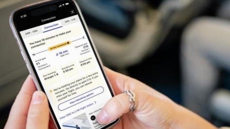 United adiciona nova ferramenta no aplicativo para passageiros em conexão nos EUA