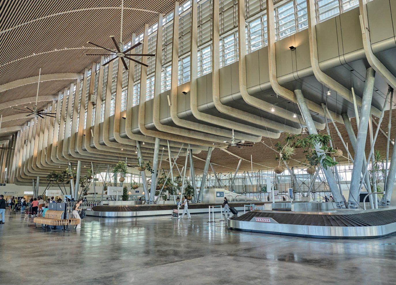 Aeroporto de Roland Garros parte interna - aeroportos bonitos