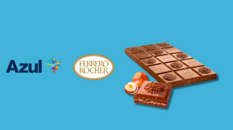 Azul vai oferecer tabletes de Ferrero Rocher a bordo de seus aviões