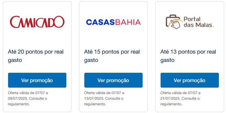Azul Pontos