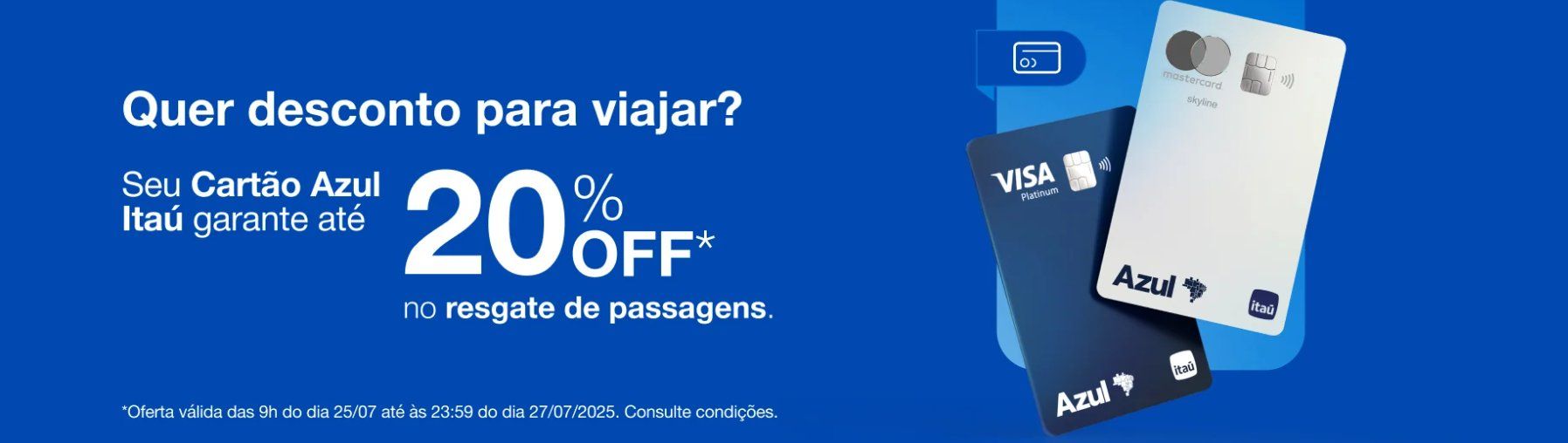 Azul Passagens Desconto