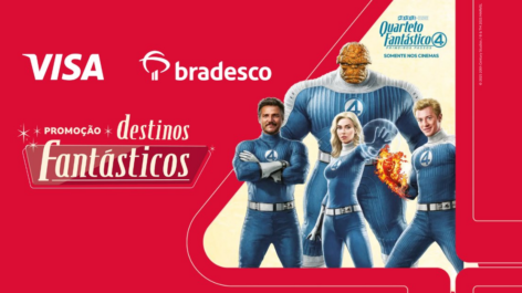Bradesco e Visa lançam campanha “Destinos Fantásticos” com sorteios de até R$ 400 mil e viagens pelo Brasil