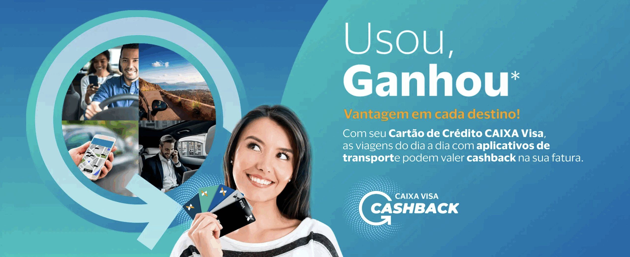 CAIXA aplicativos de transporte