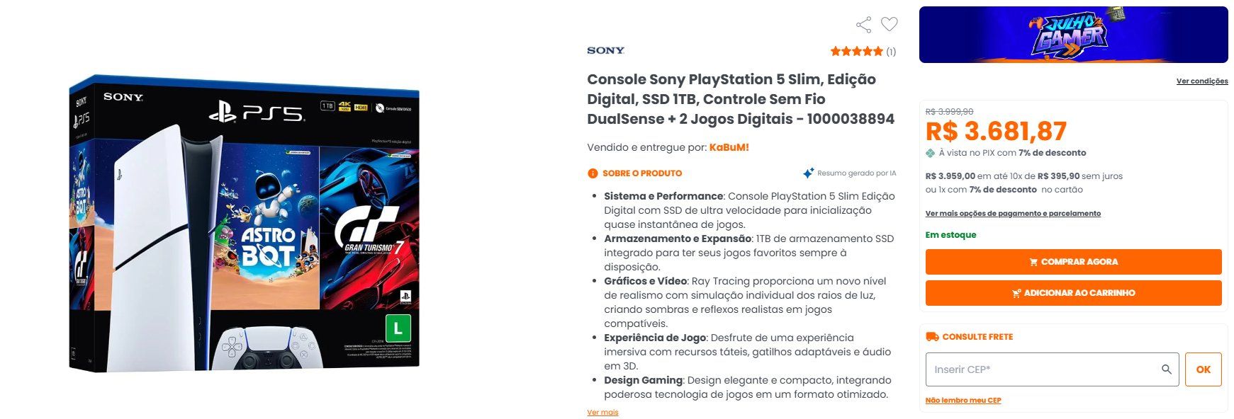 Compre e pontue Esfera