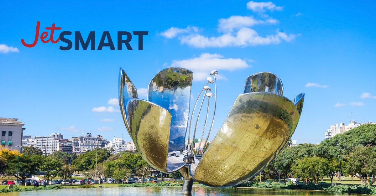 JetSMART celebra inauguração de nova rota entre Recife e Buenos Aires com até 30% de desconto nas passagens