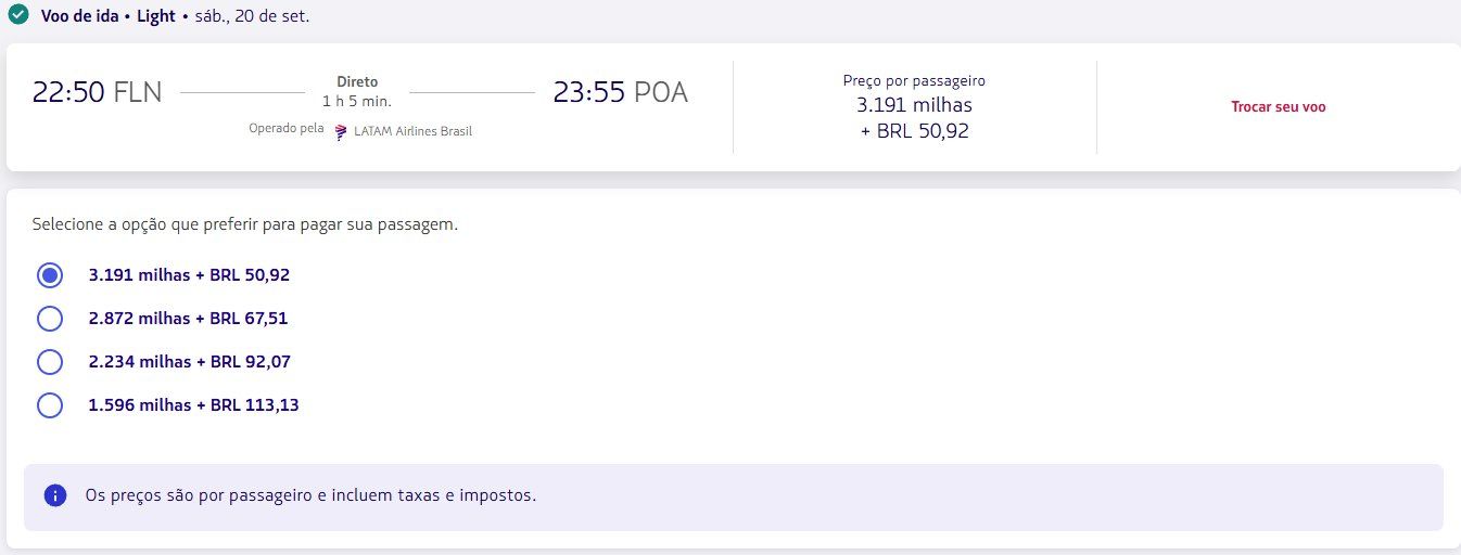 Milhas LATAM Passagens