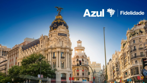 Voe para Madri a partir de 48 mil pontos Azul + taxas