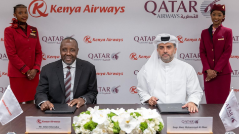 Qatar Airways e Kenya Airways firmam parceria estratégica e ampliam voos entre África e Oriente Médio