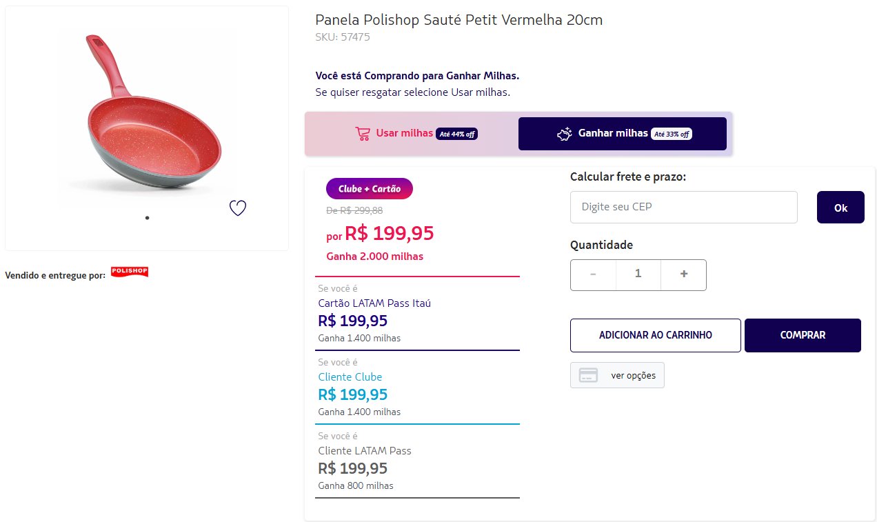 Pontofrio LATAM Pass