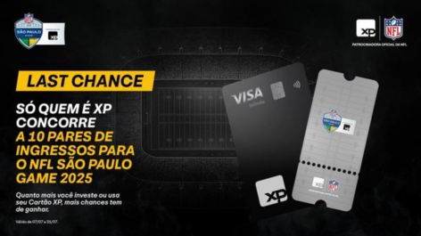 XP vai sortear 10 pares de ingressos para o jogo da NFL em São Paulo