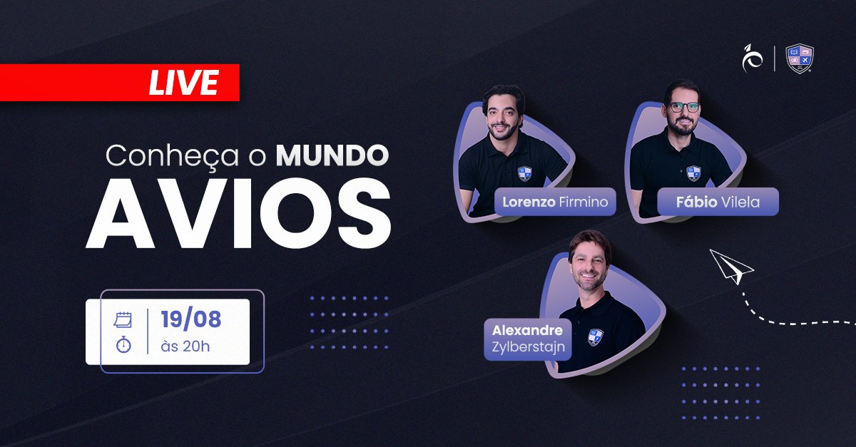 Hoje às 20h! Conheça o Mundo Avios ao vivo no Instagram do PP